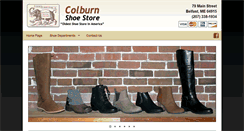 Desktop Screenshot of colburnshoe.com